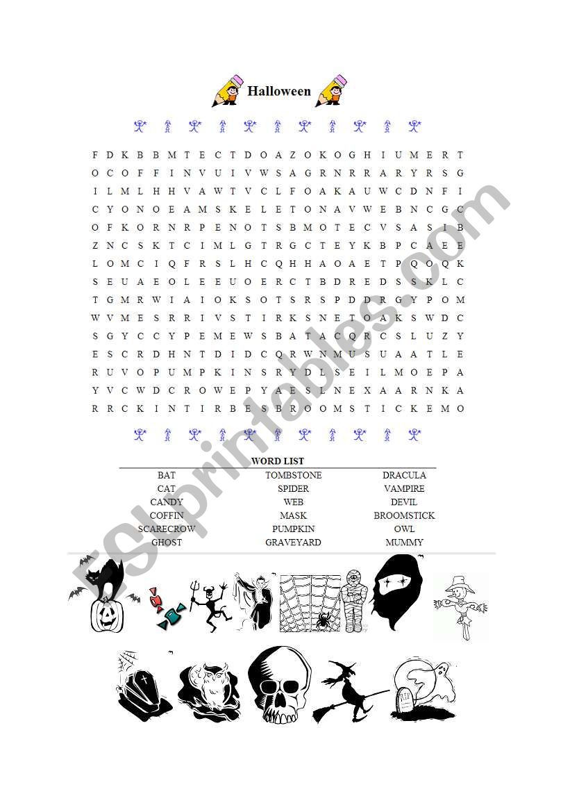 Halloween worksheet