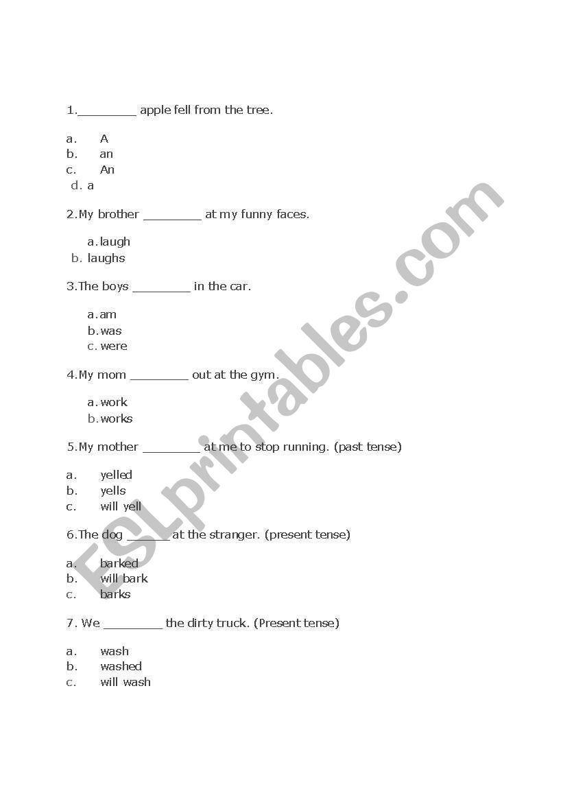 english reviewer worksheet
