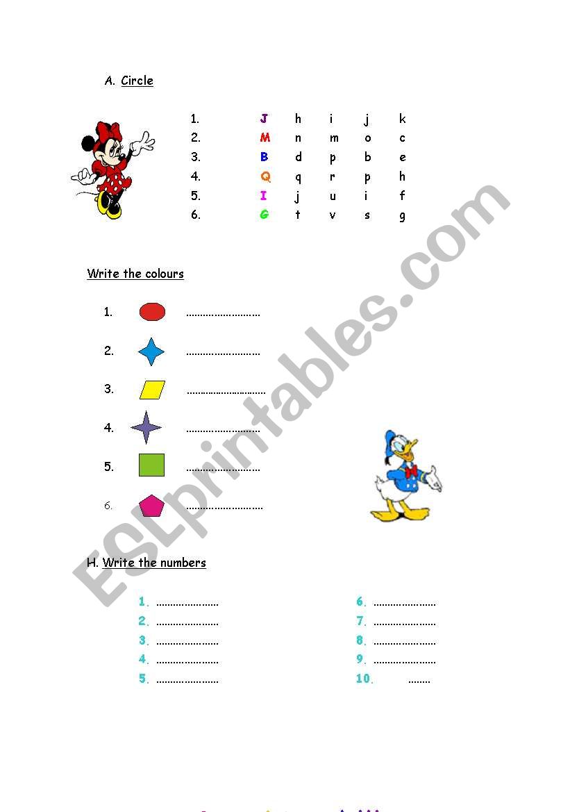 Alphabet 2 worksheet