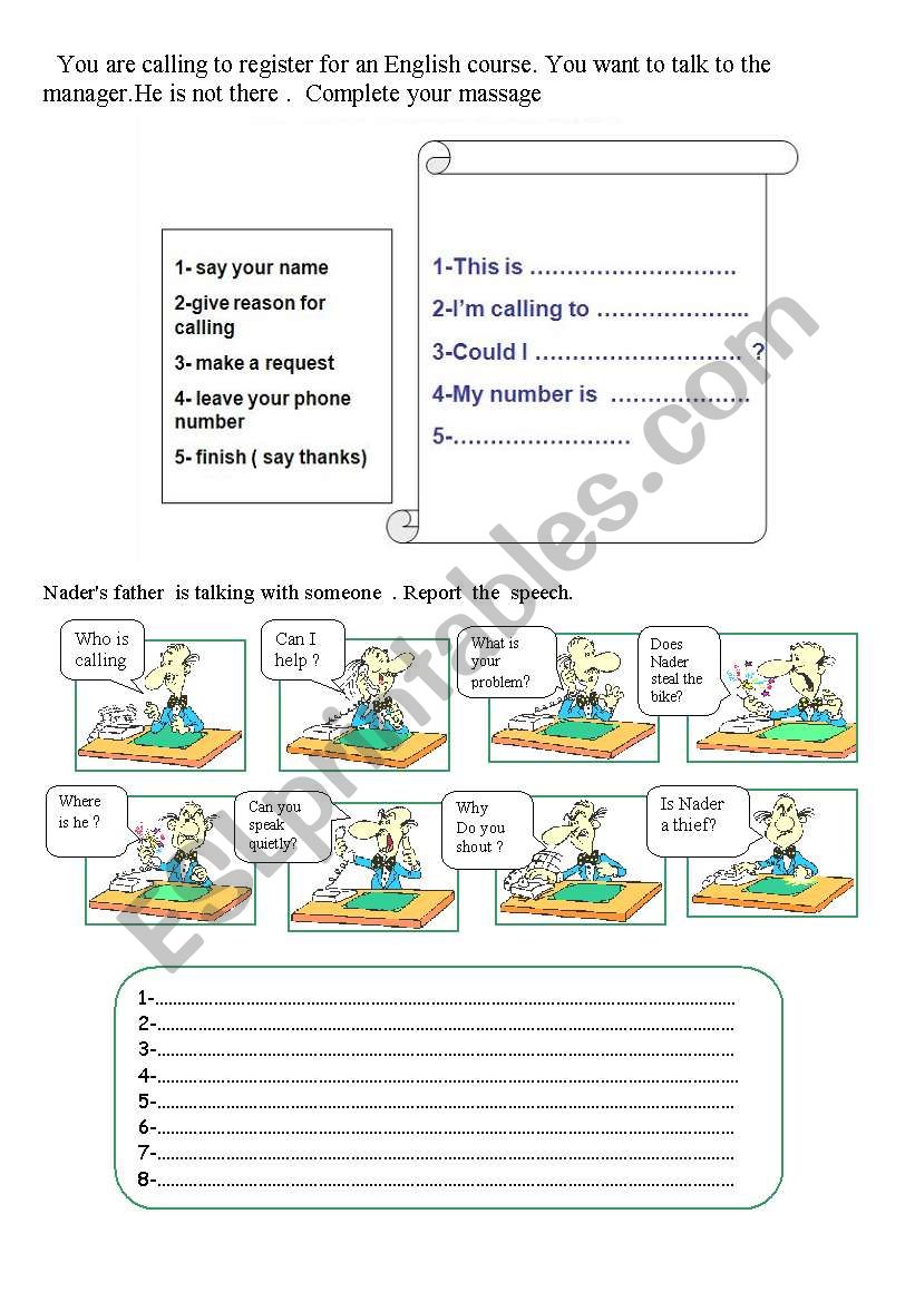 talk worksheet