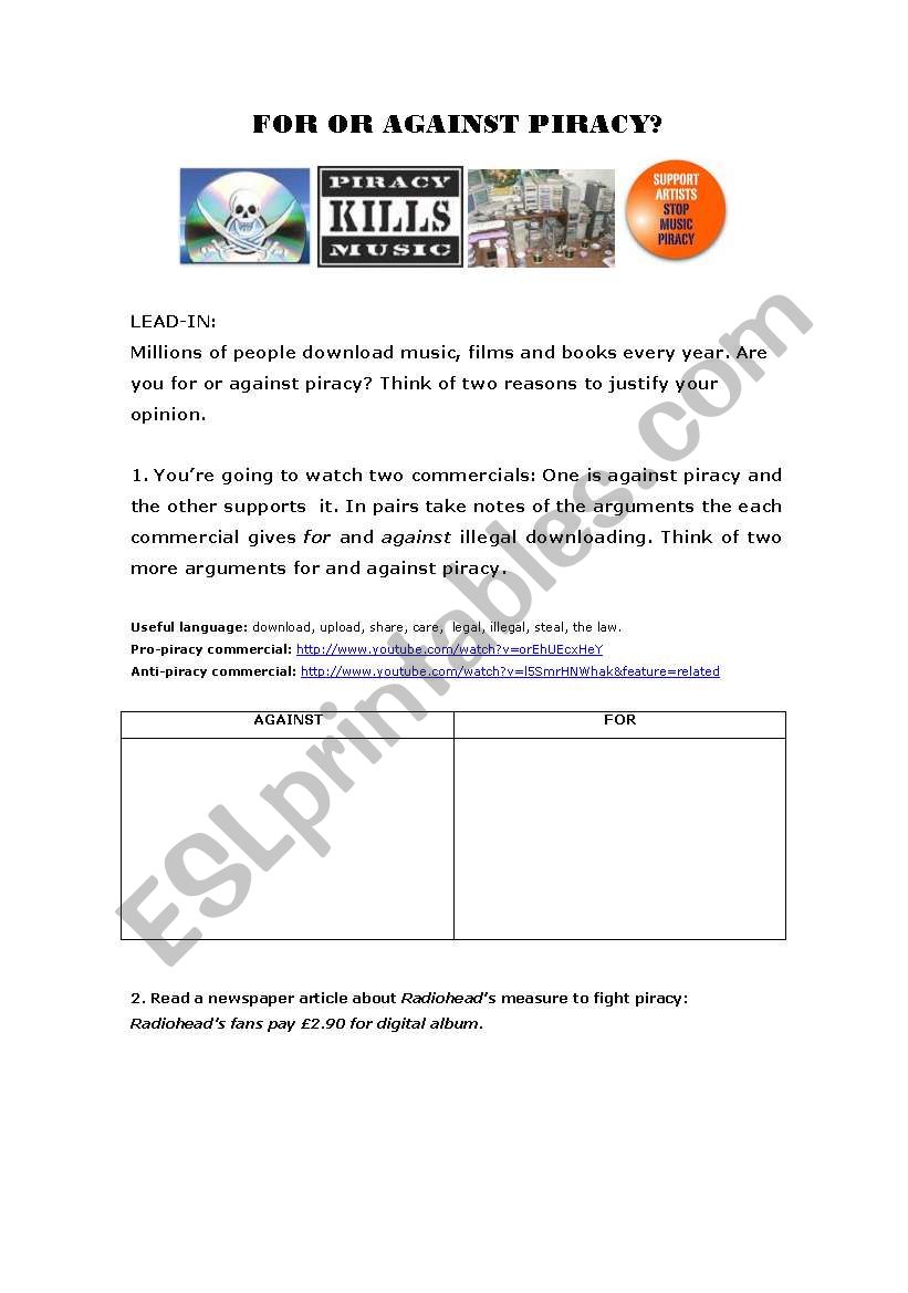 LetÂ´s talk about music. 4 skills lesson plan: 