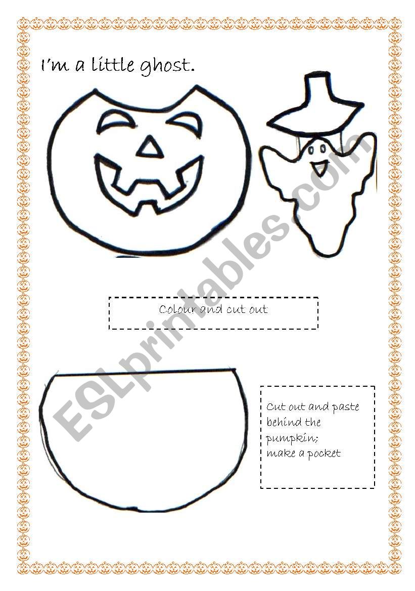 LITTLE GHOST worksheet