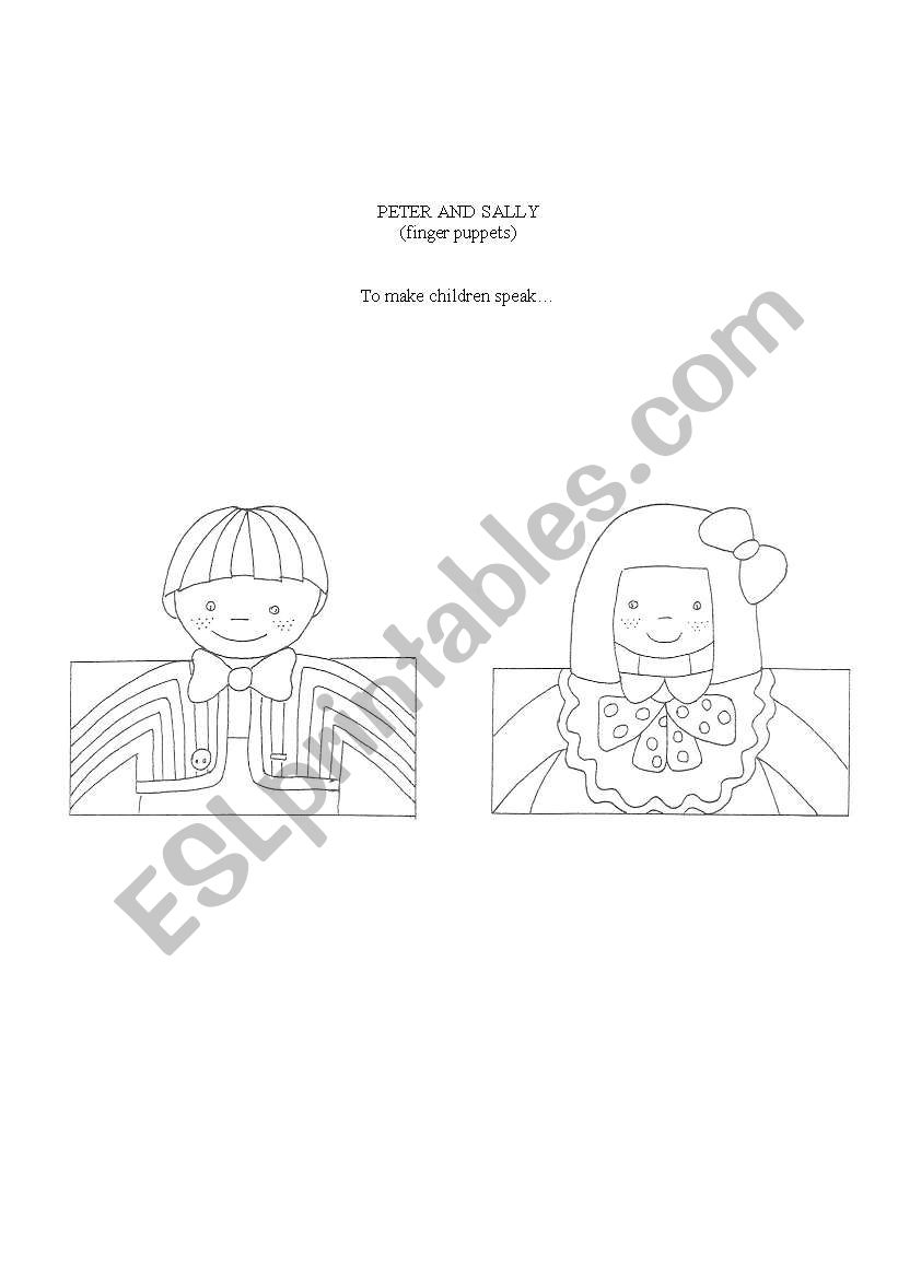 Peter & Sally worksheet