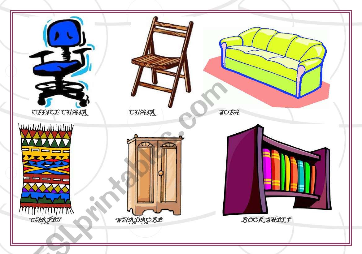 FURNITURE  PART 2 worksheet