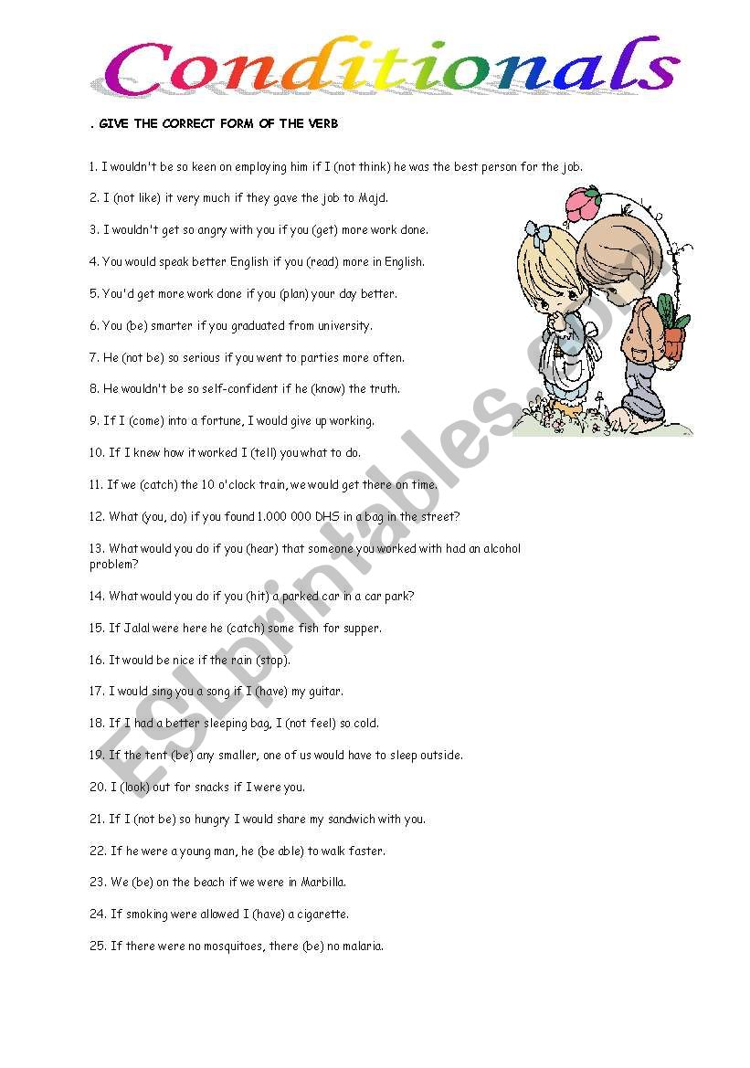 Conditionals worksheet