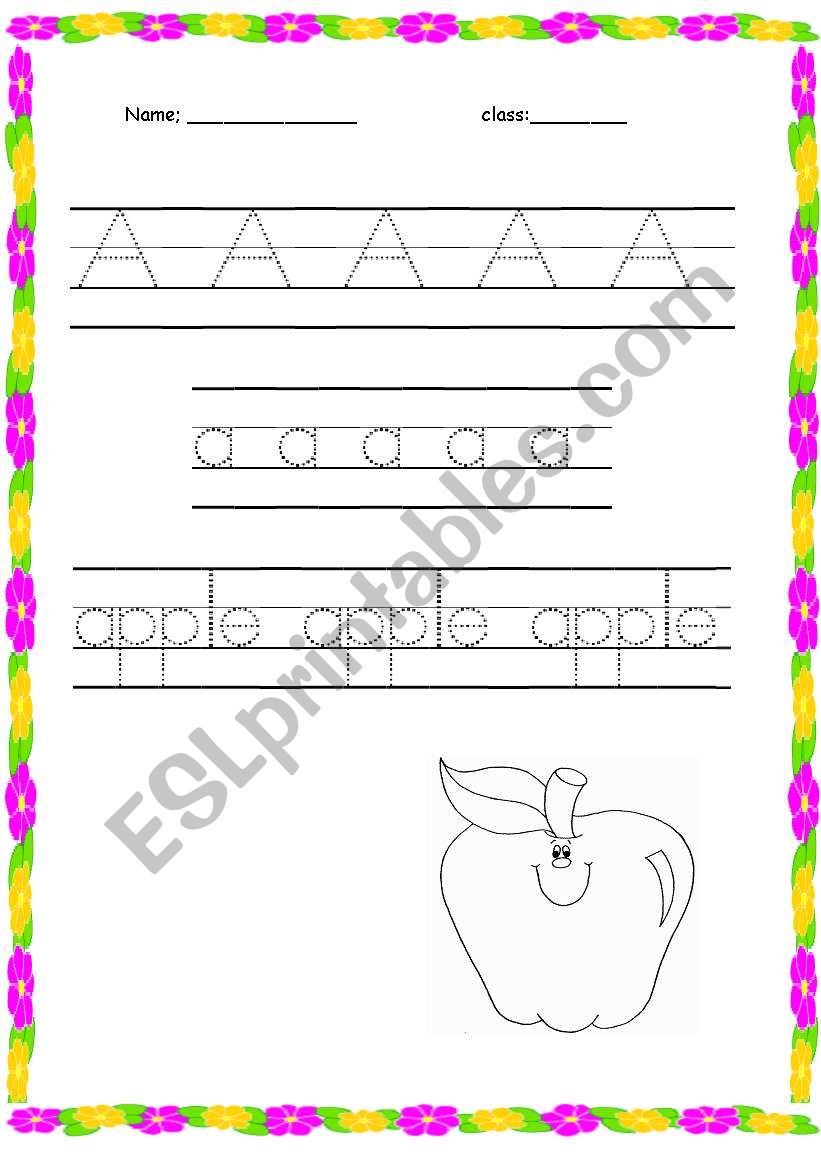 handwriting worksheet