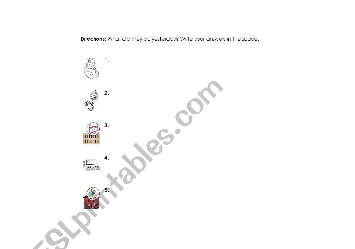 Simple past worksheet