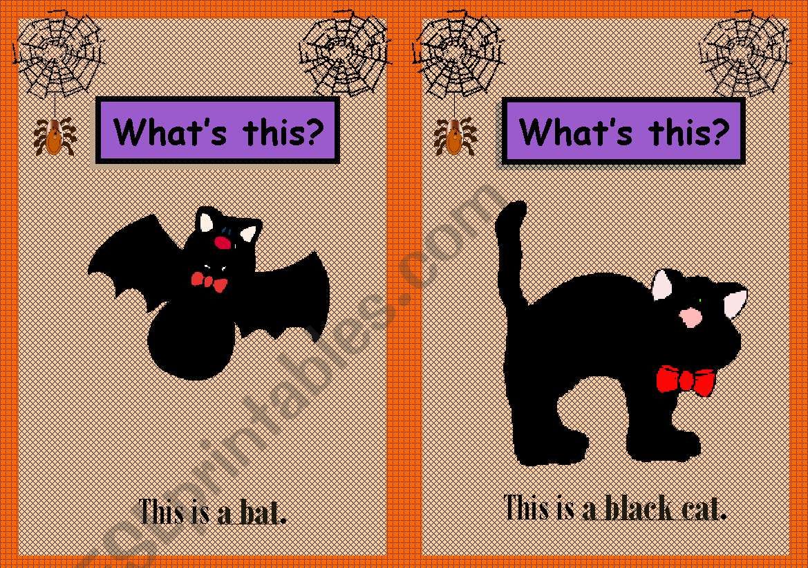 halloween Flashcard 2/3 worksheet