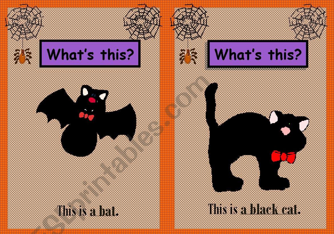 halloween Flashcard 2/3 worksheet