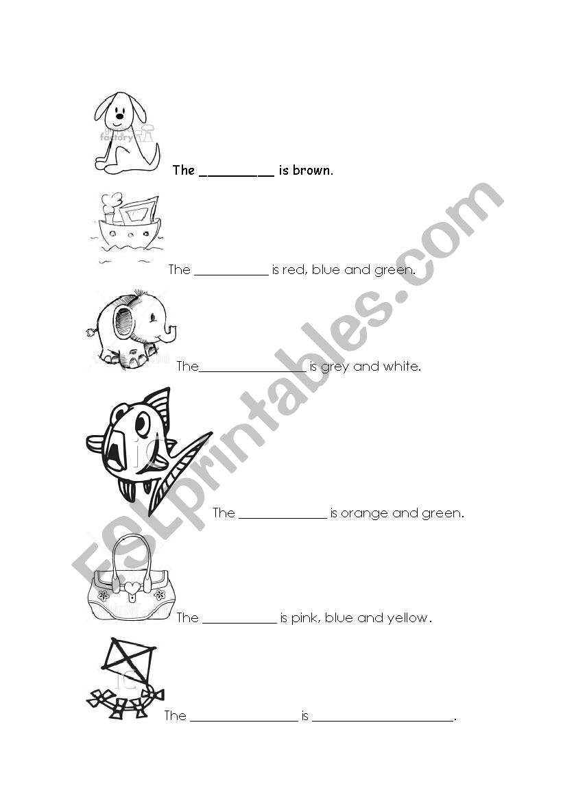 colour the pictures worksheet