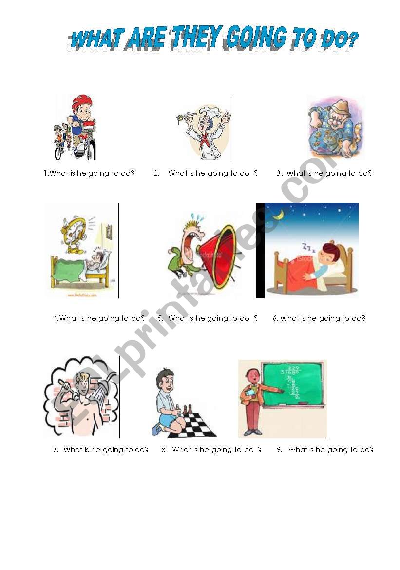 FUTURE TIME: GOING TO worksheet