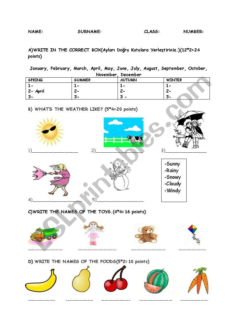 QUZ FOR BEGINNERS-3 worksheet