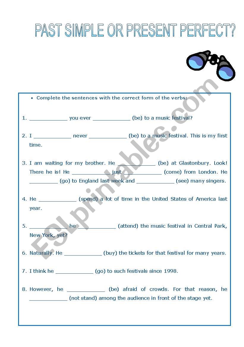 past simple or present perfect