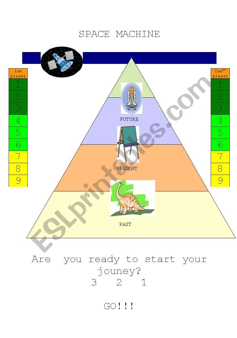 space machine boardgame worksheet