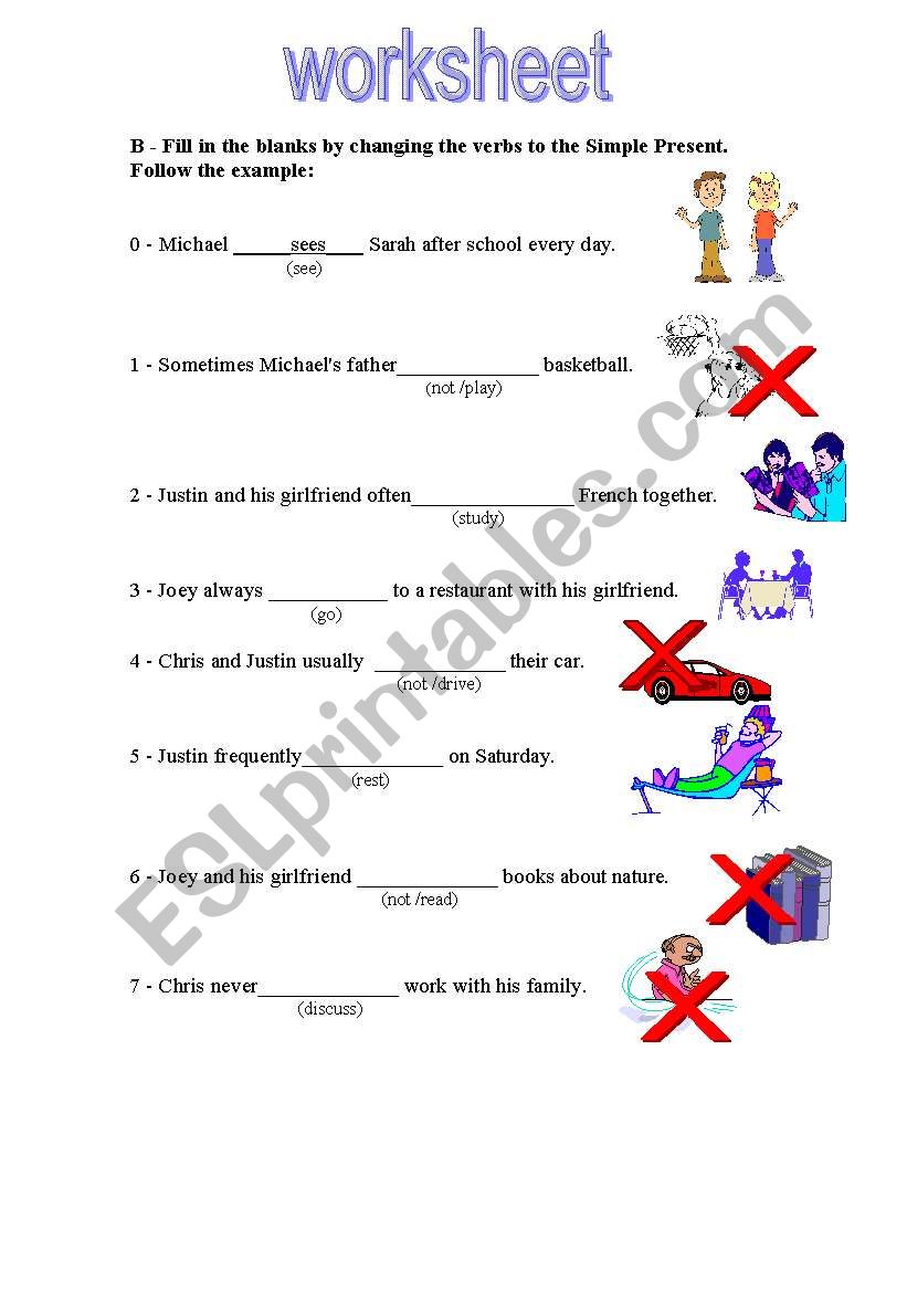 present simple worksheet