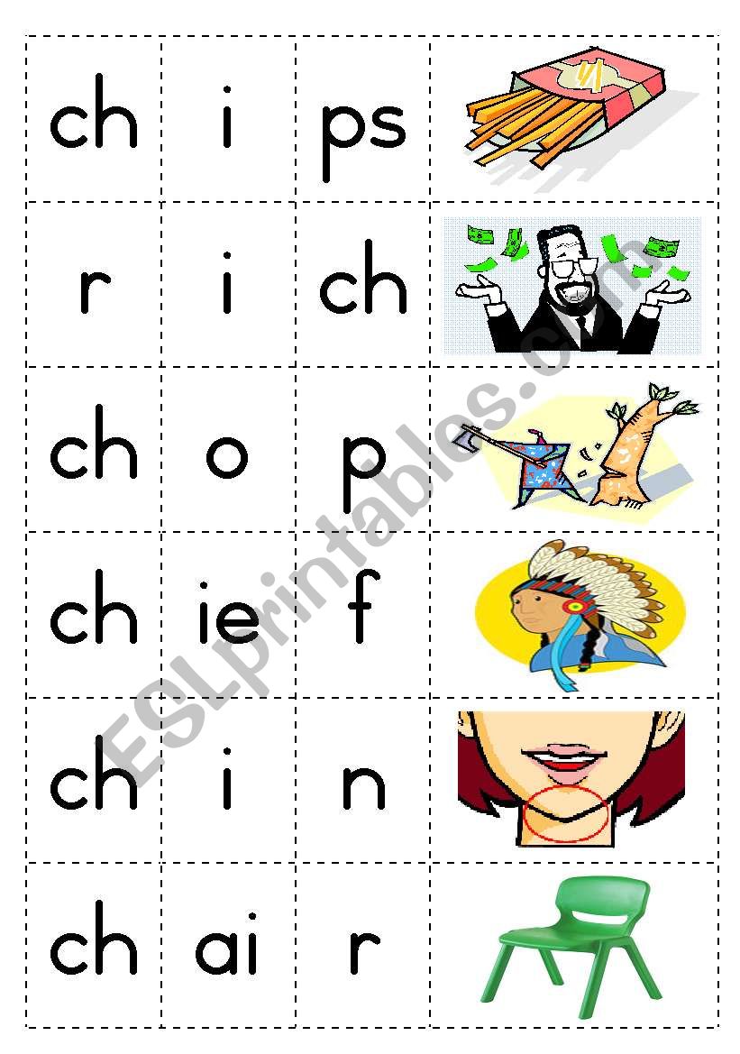 Consonant diagraph - ch - Game