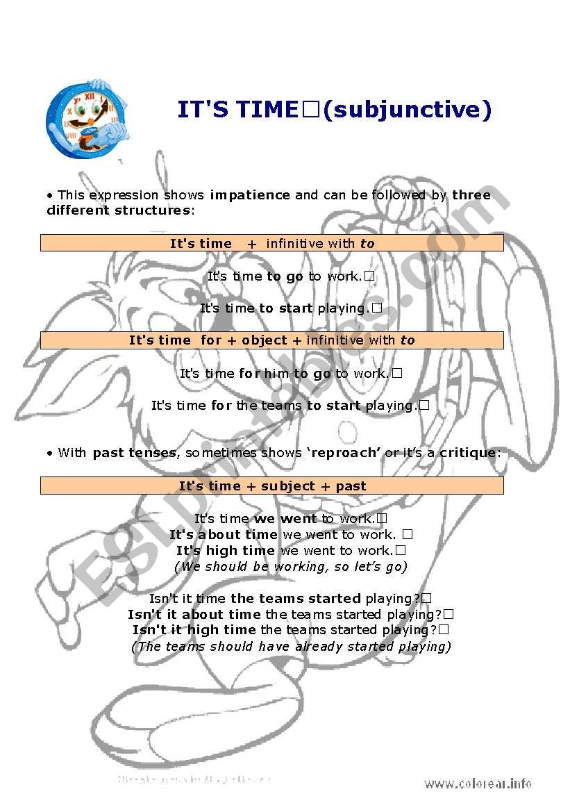 it-s-time-subjunctive-esl-worksheet-by-carmenillan-terra-es