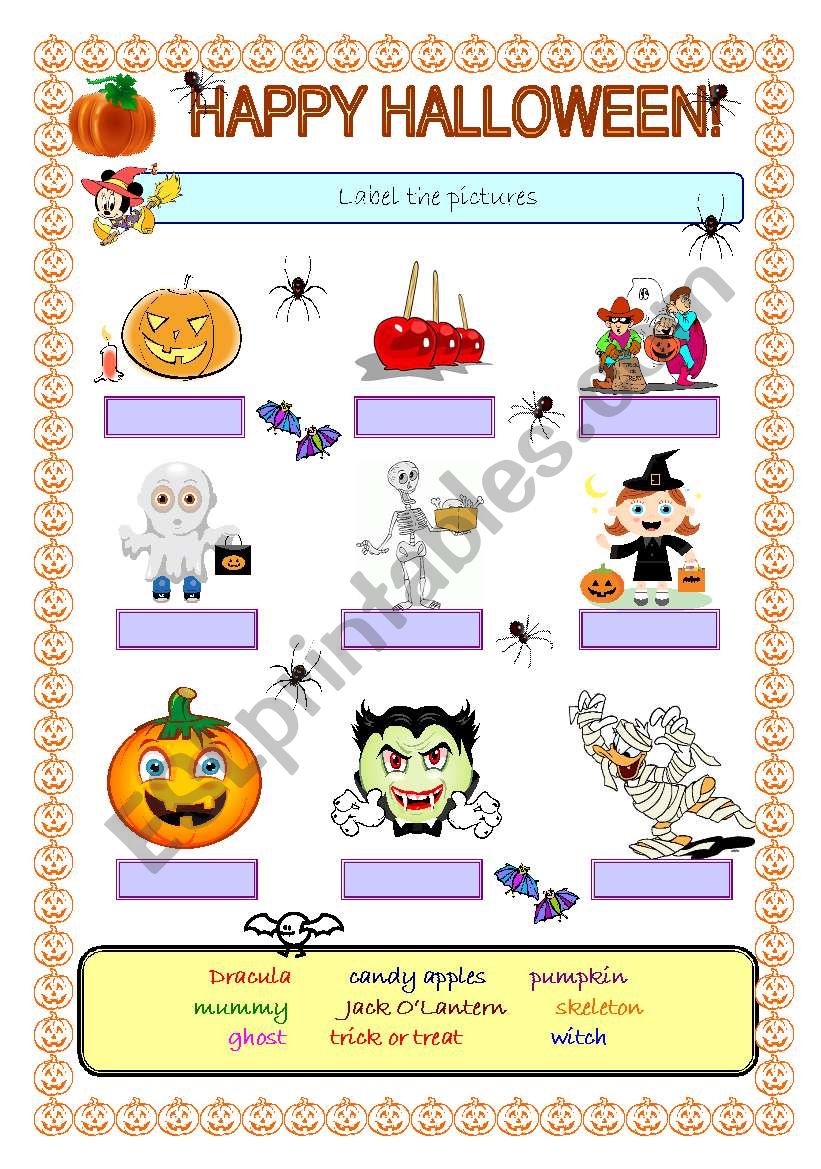 Happy Halloween! worksheet