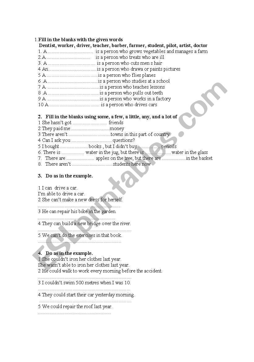 quiz worksheet