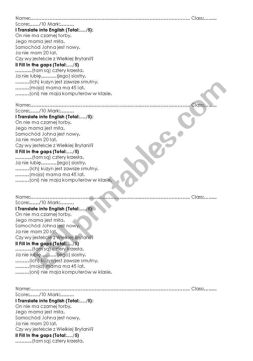 Present Simple Quiz worksheet