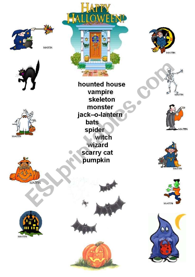 Halloween worksheet