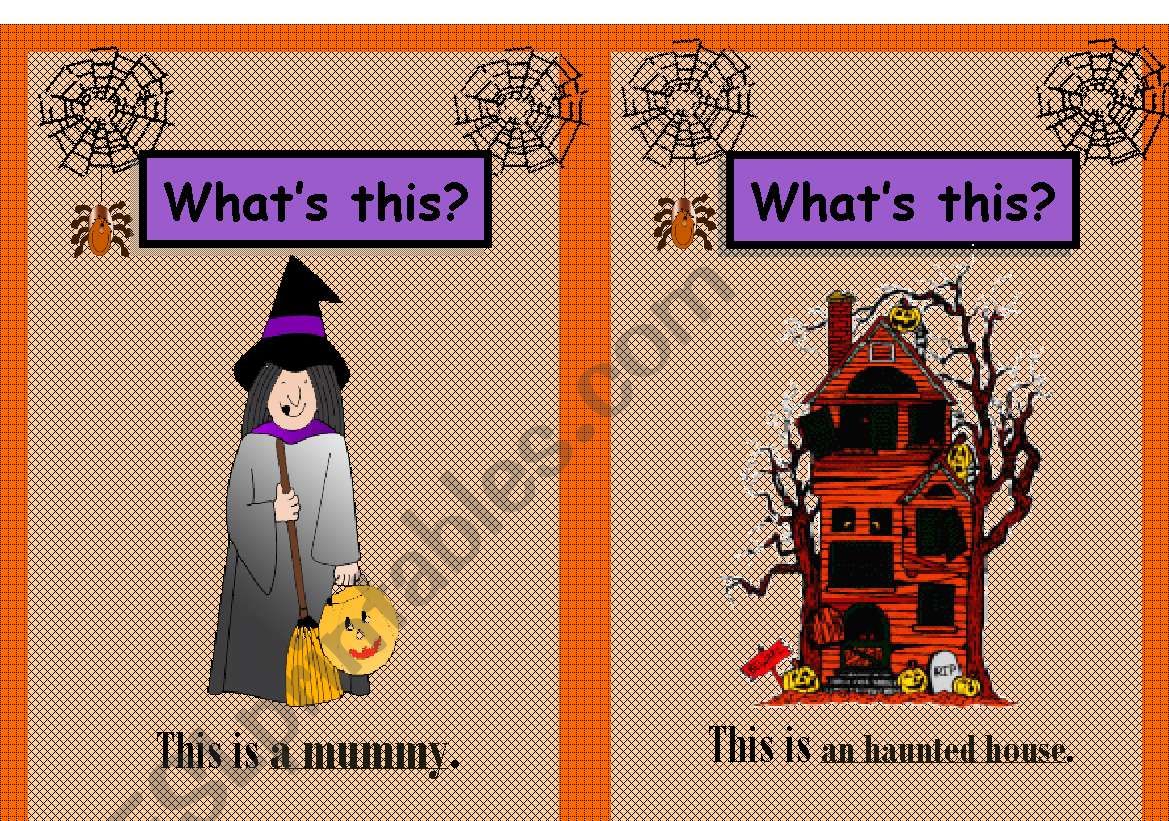 Halloween Flashcards 3/3 worksheet