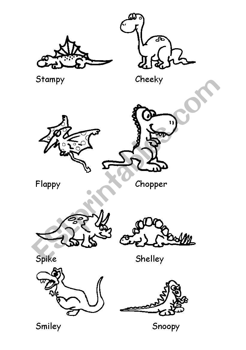 Describing Dinosaurs  worksheet
