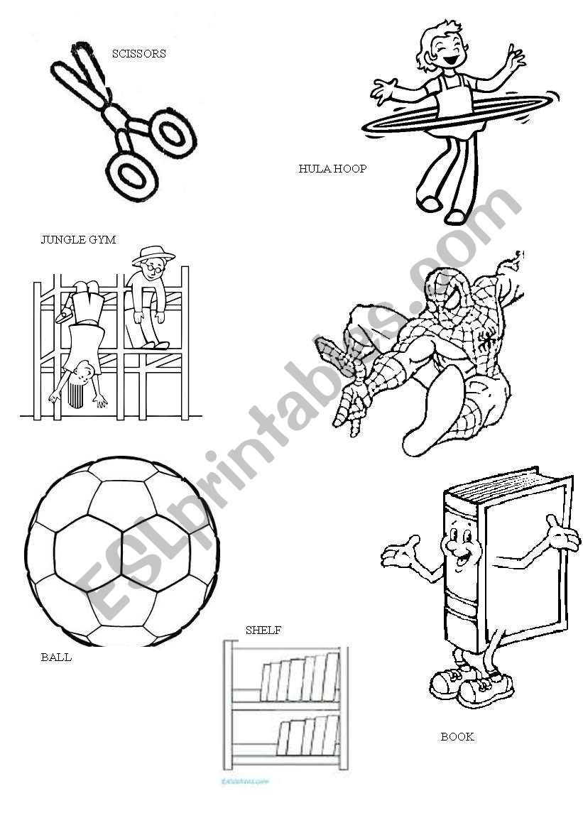 pre school colorng worksheet