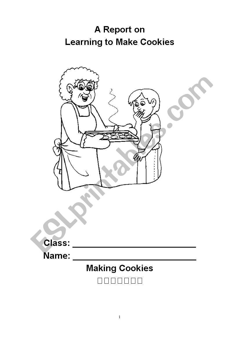 Making Cookies worksheet