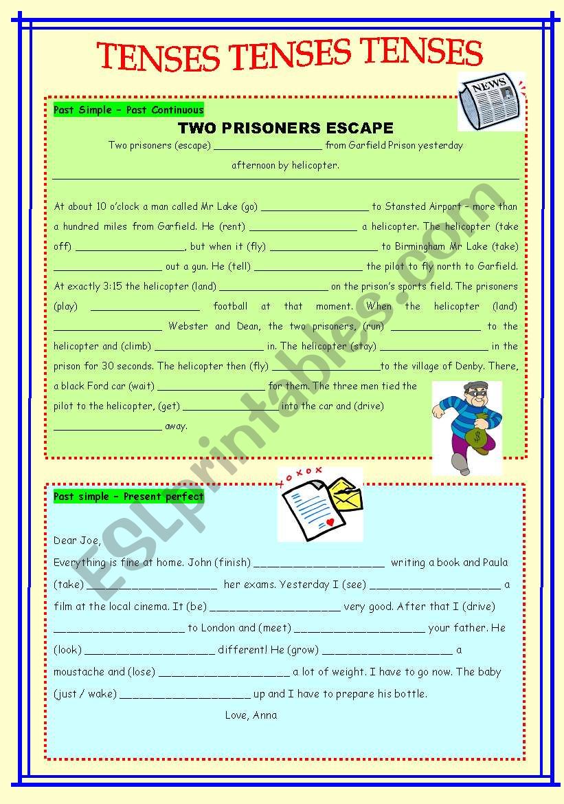 MIXED TENSES - always useful! worksheet