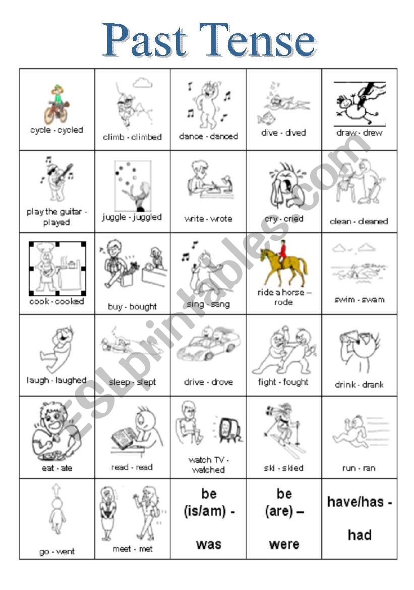 Activities - Pastforms worksheet