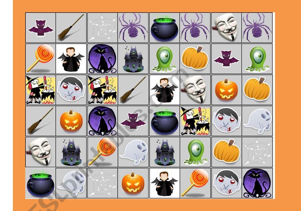 Halloween Dominoes (Set 2) worksheet