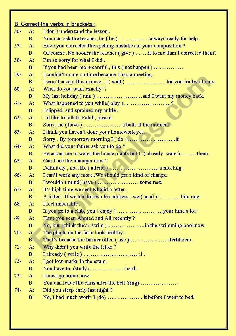 correct-the-verb-esl-worksheet-by-magdyswiss