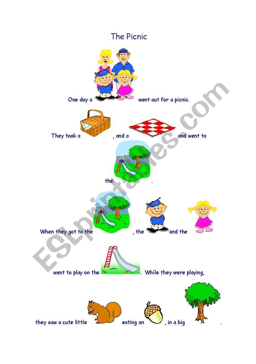 The Picnic worksheet