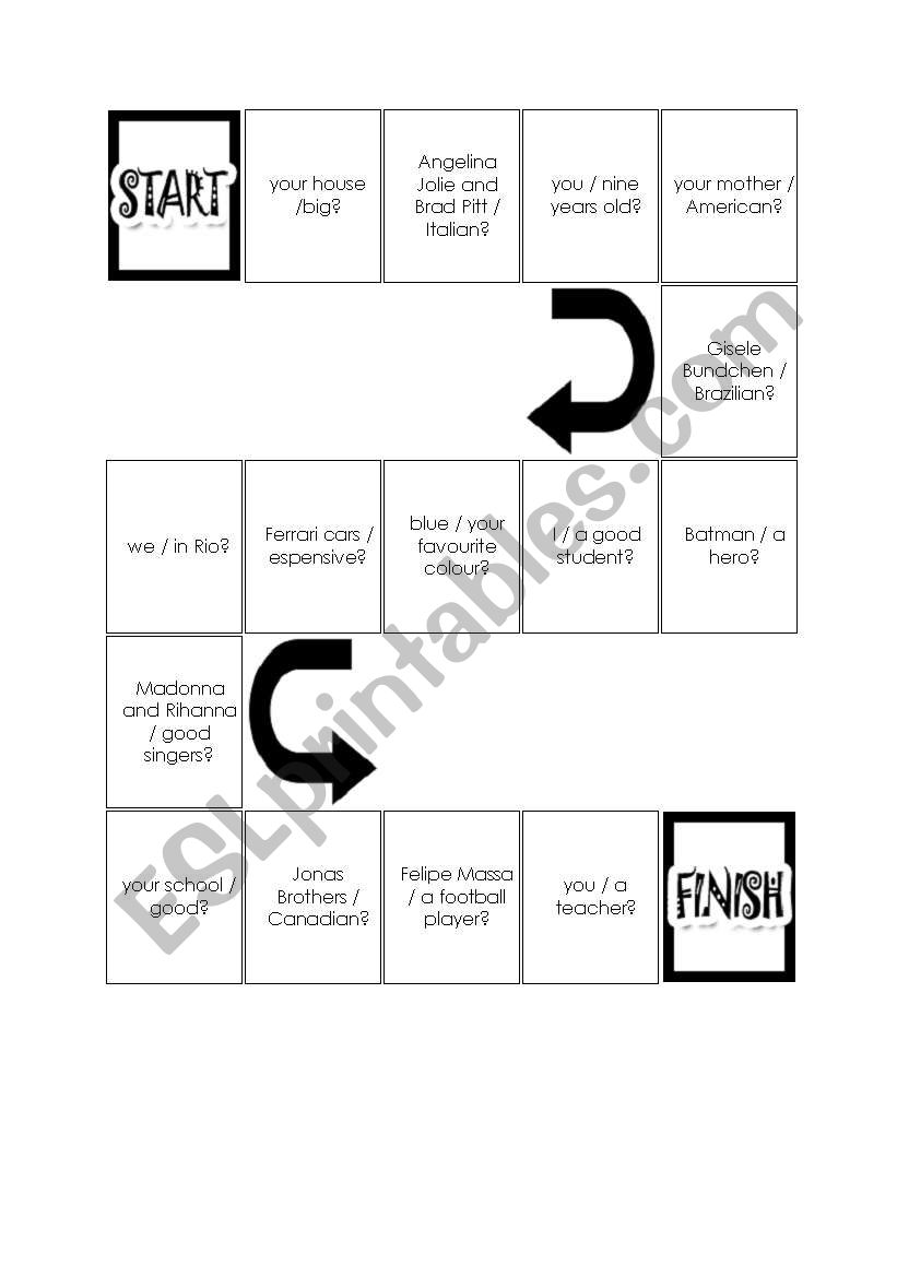 verb to be  worksheet