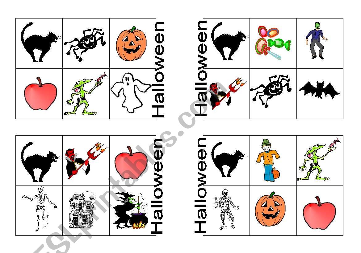 HALLOWEEN BINGO worksheet