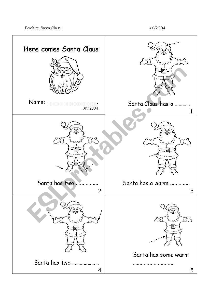 Minibook: Here comes Santa Claus