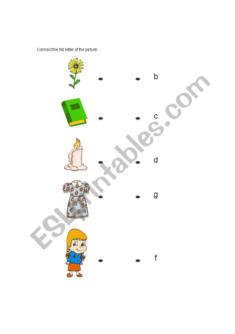 First Letter worksheet