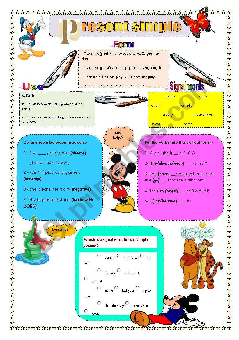 Present Simple worksheet