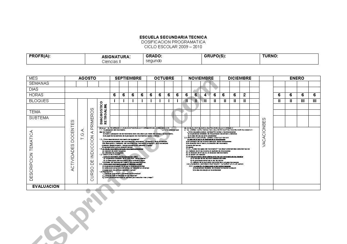 cosa worksheet