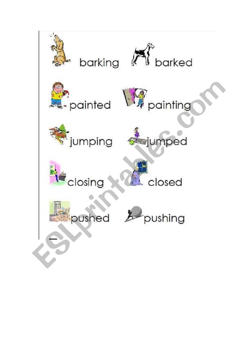 Verbs worksheet