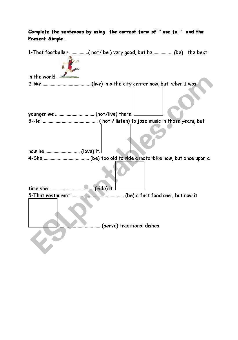 present simple and the correct form of 