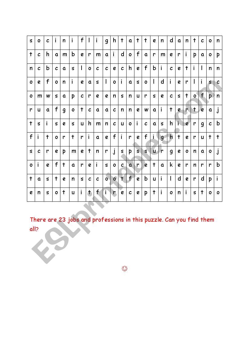 puzzle worksheet