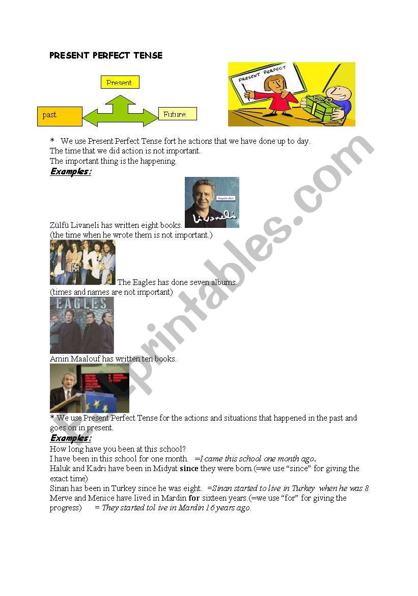 present perfect tense worksheet