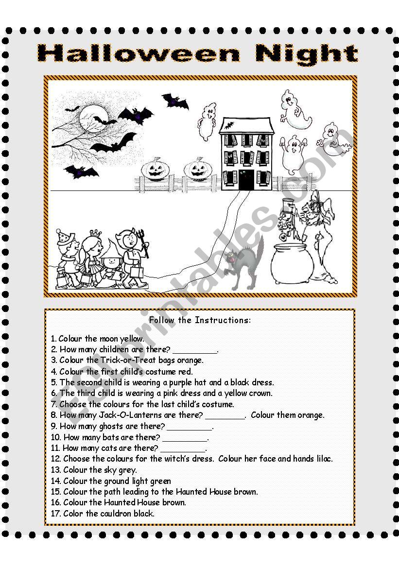 Halloween Night - Follow the Instructions