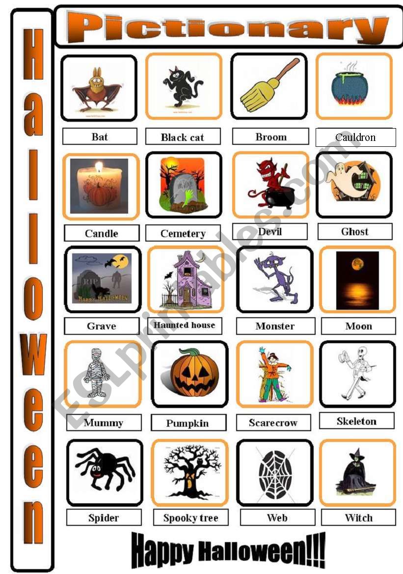 Halloween_pictionary worksheet