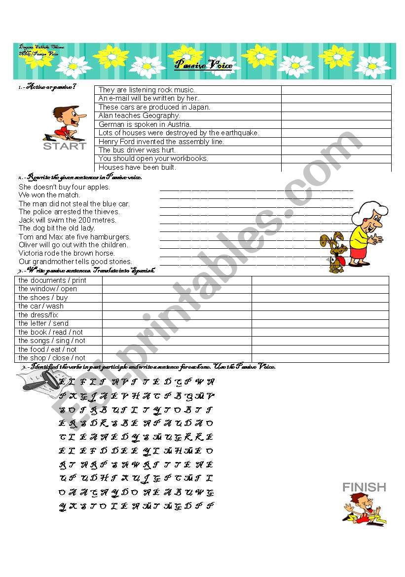 Passive Voice  worksheet