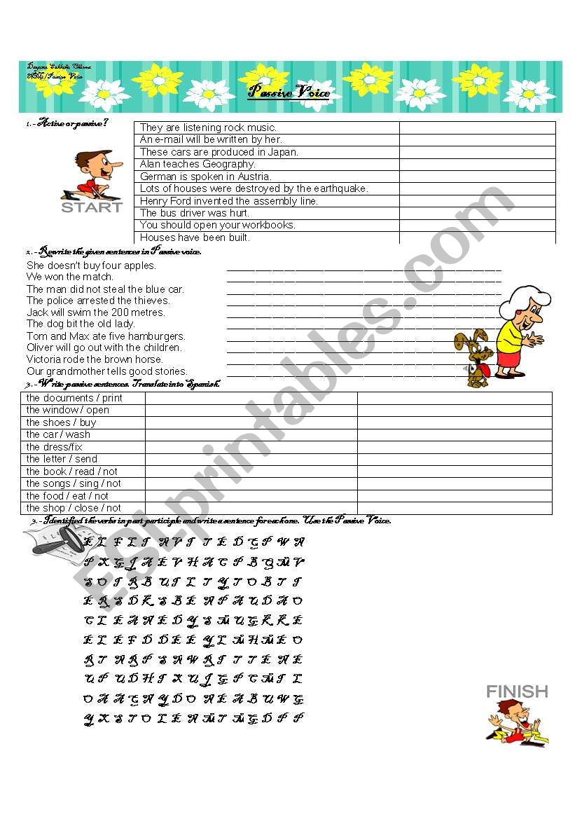 Passive Voice  worksheet