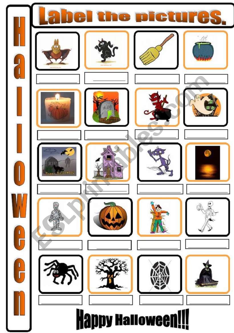 Halloween  worksheet