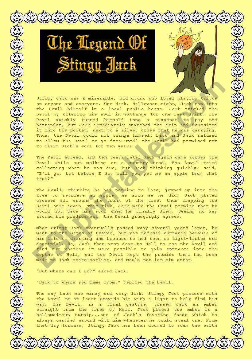 HALLOWEEN THE LEGEND OF STINGY JACK